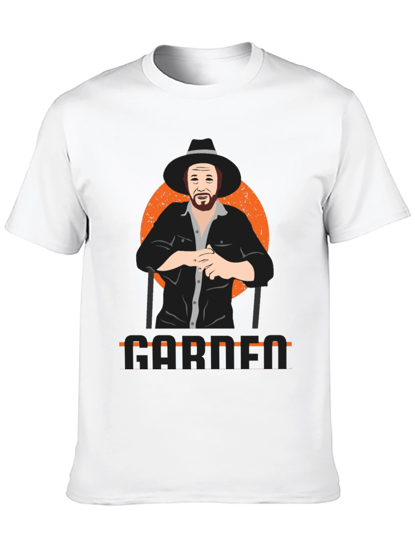 Garth Graphic Print Black T-Shirt