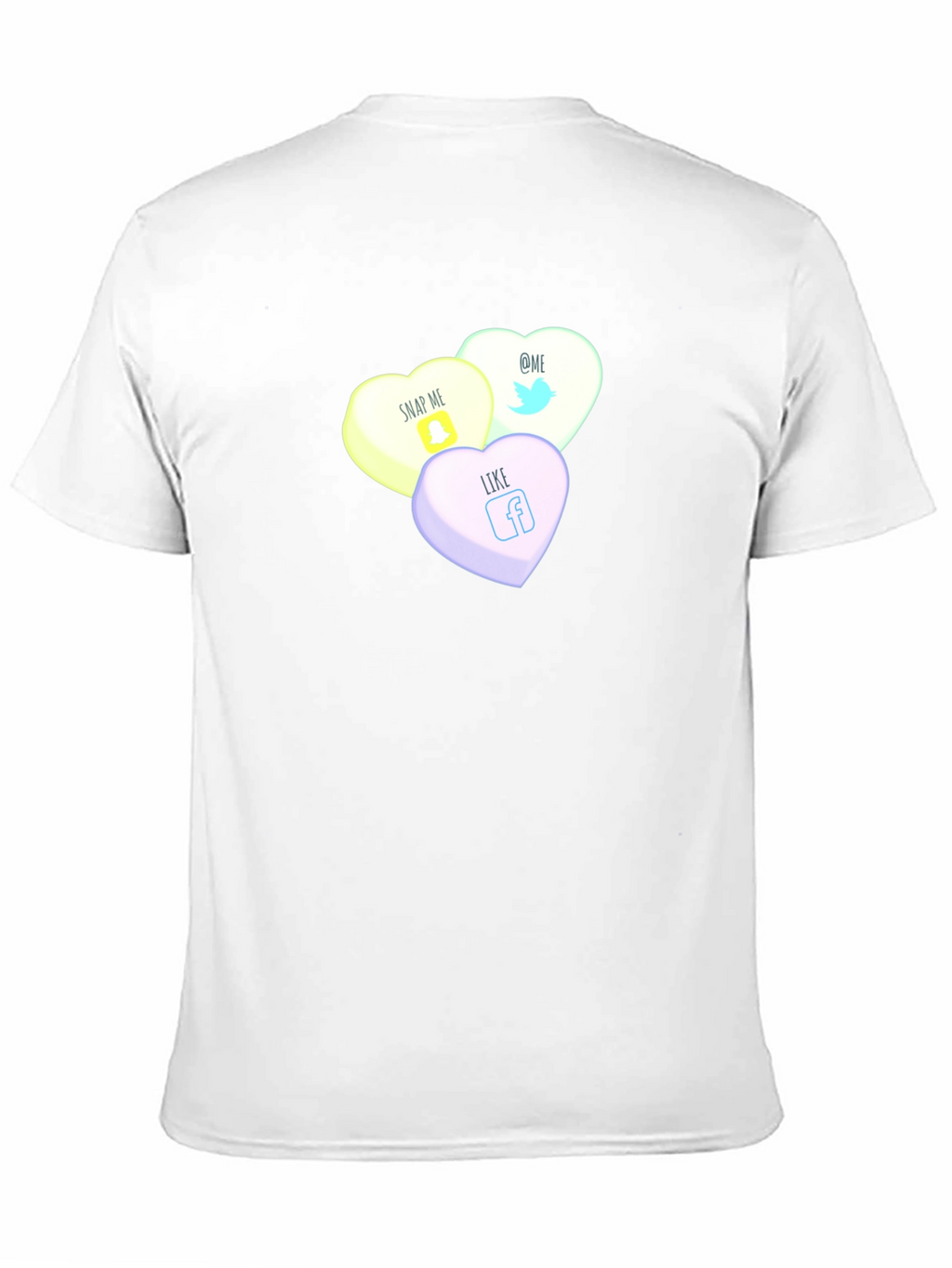 Social Media Candy Heart Tee