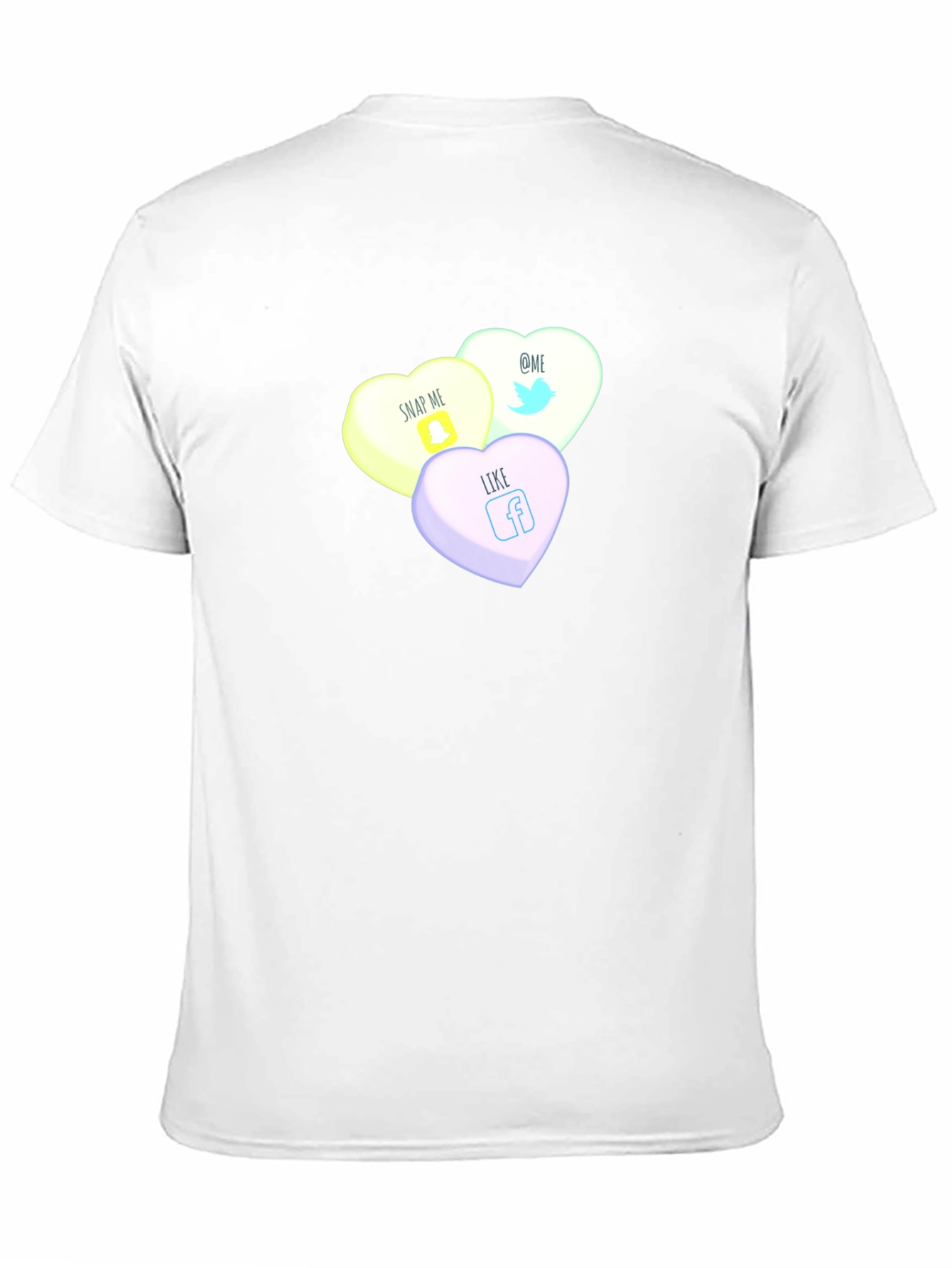 Social Media Candy Heart Tee