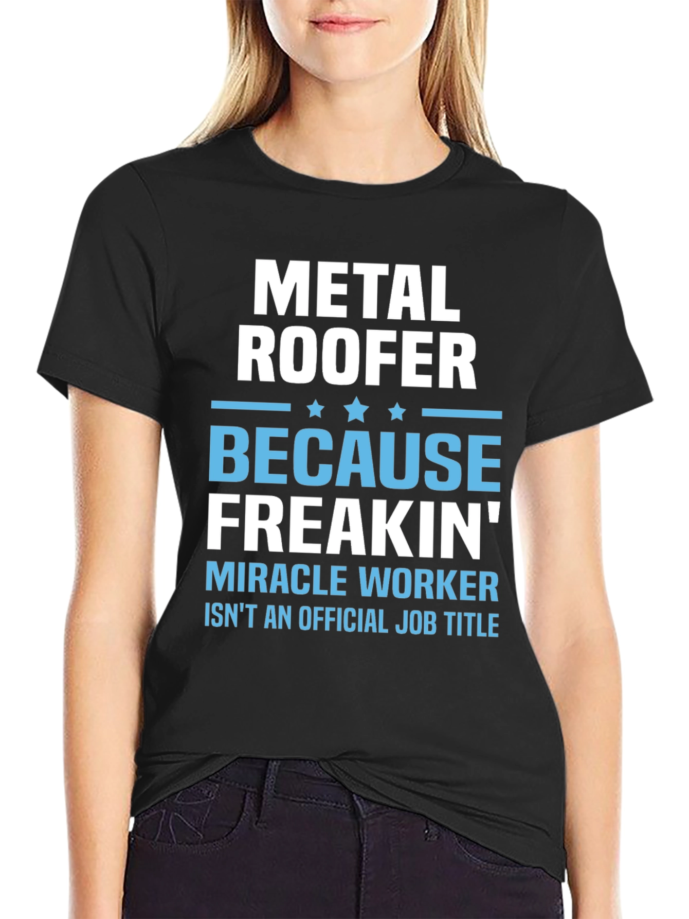 Metal Roofer T-Shirt - Funny Job Title Tee