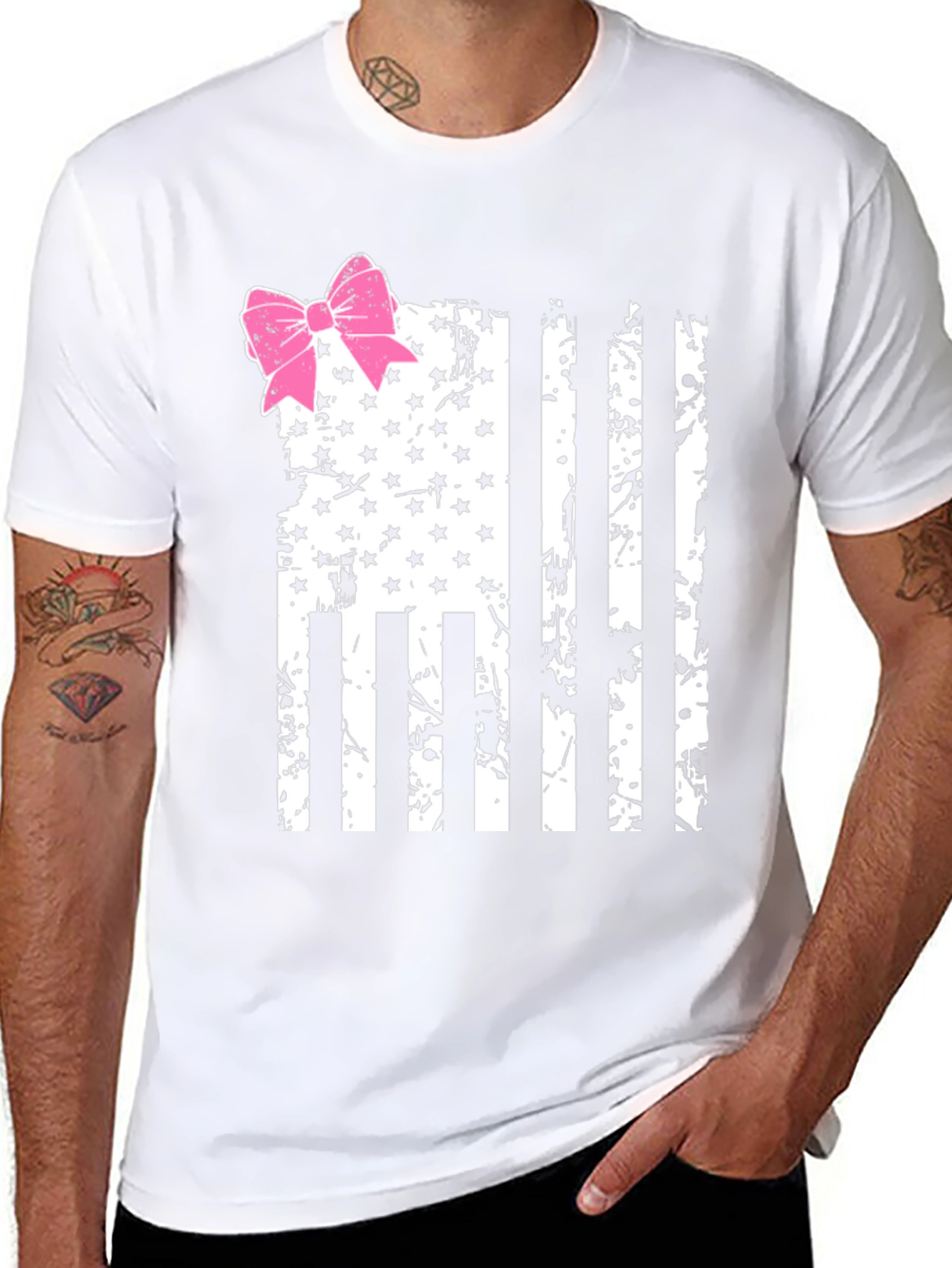 American Flag Bow T-Shirt