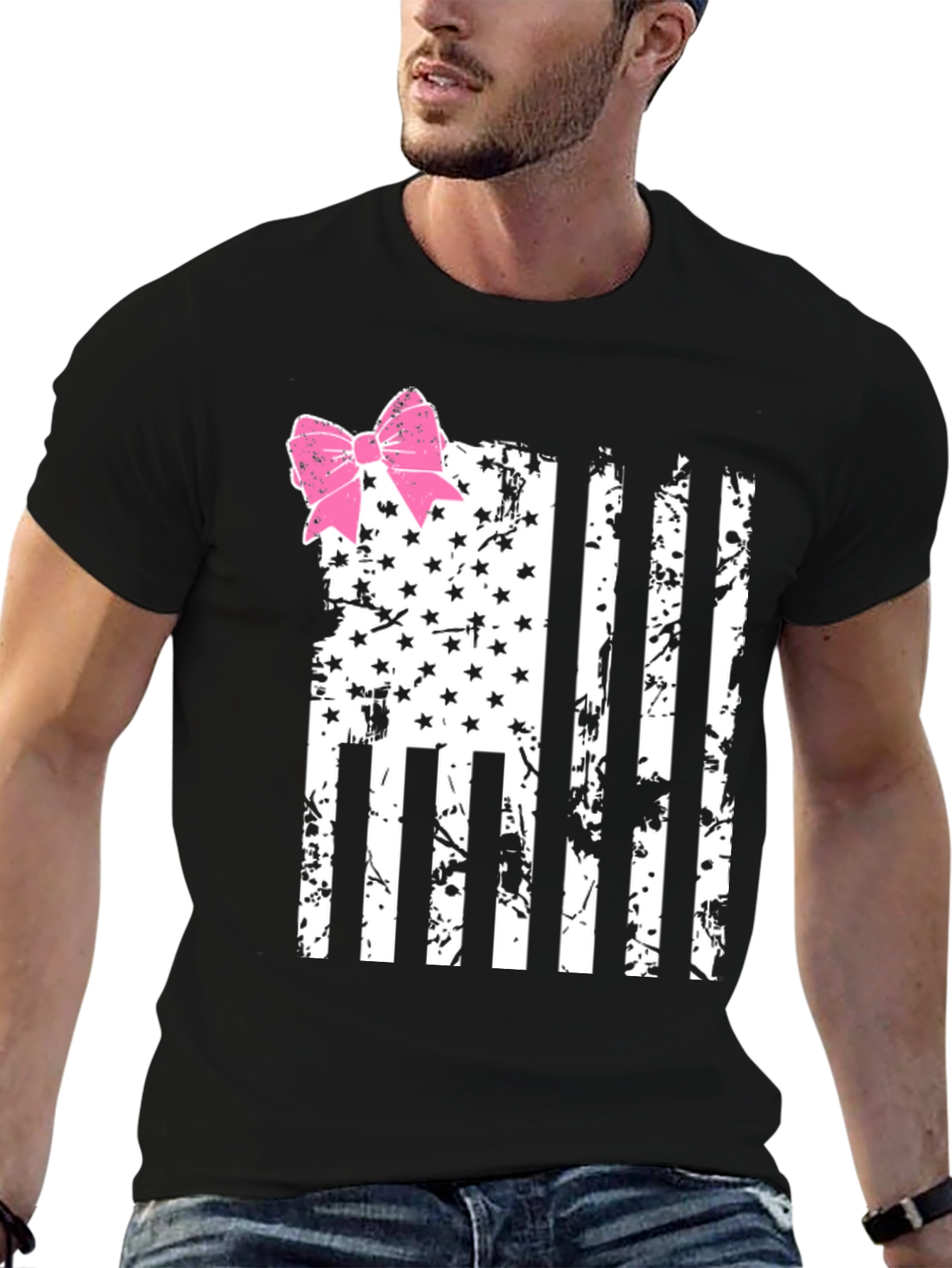 American Flag Bow T-Shirt