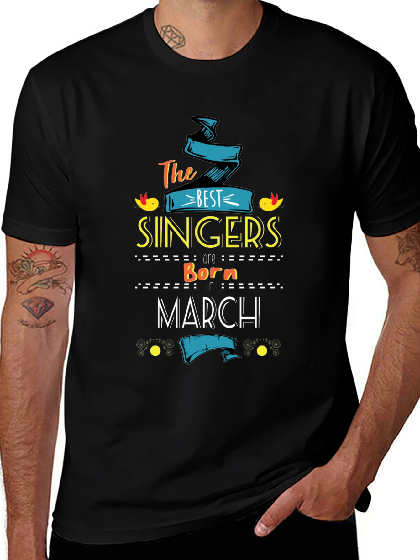 Best Singers Born in March T-Shirt