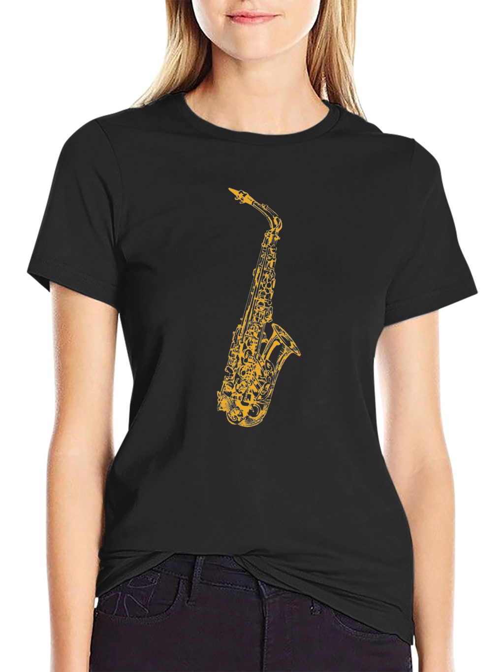 Saxophone Graphic T-Shirt - Music Lover Tee