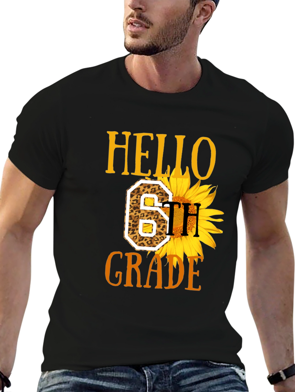 Hello 6th Grade Sunflower T-Shirt