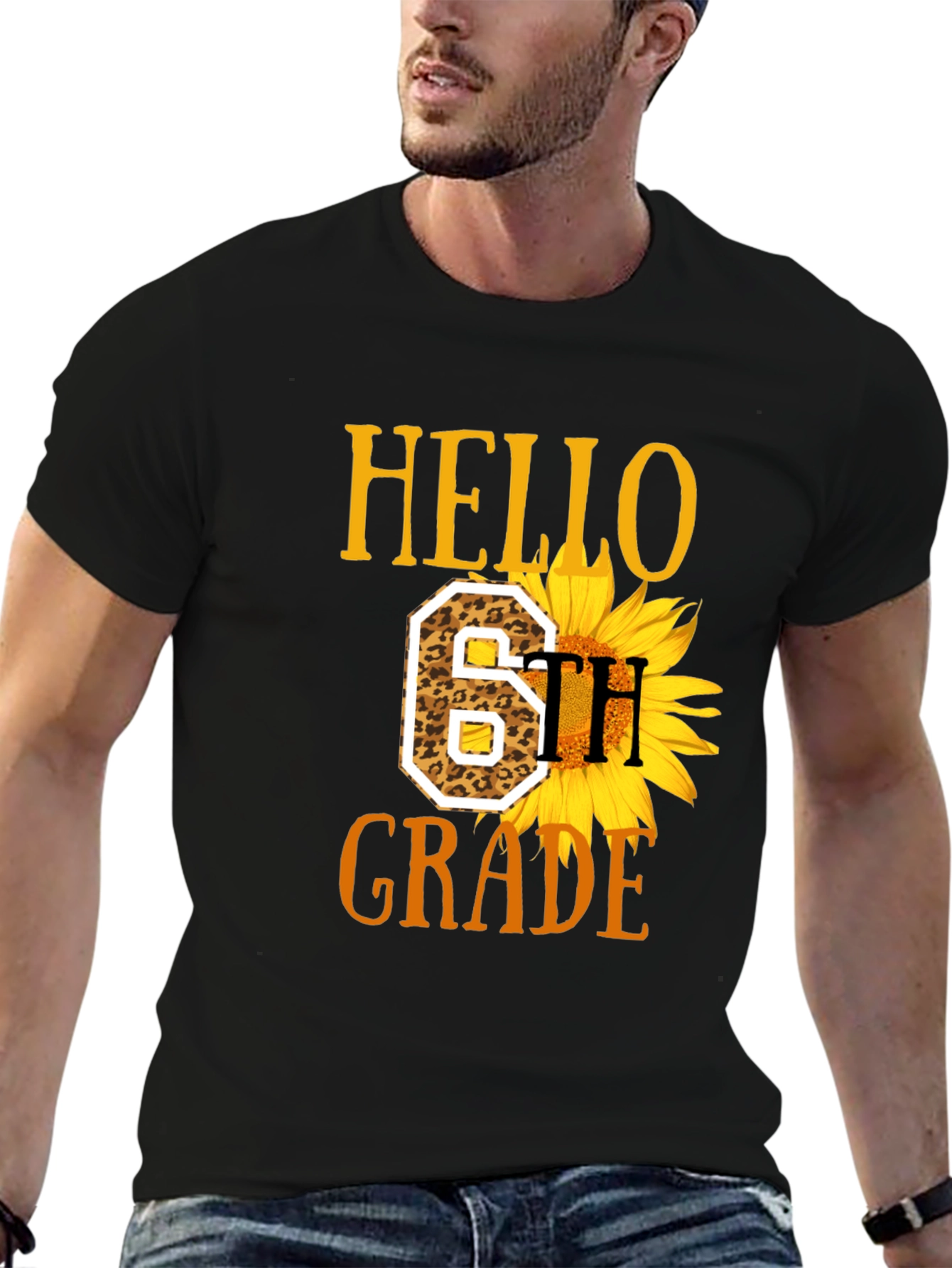 Hello 6th Grade Sunflower T-Shirt