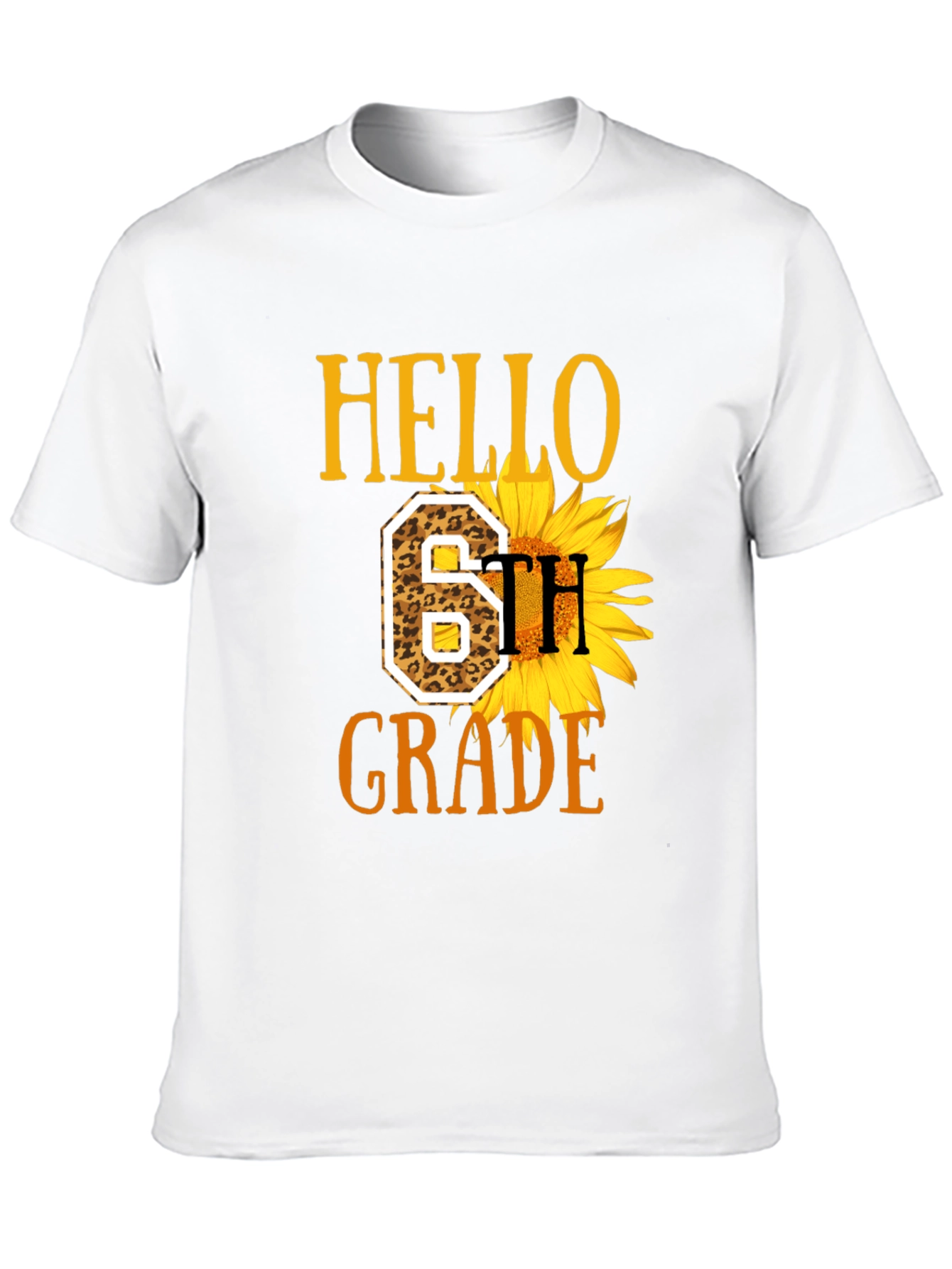 Hello 6th Grade Sunflower T-Shirt