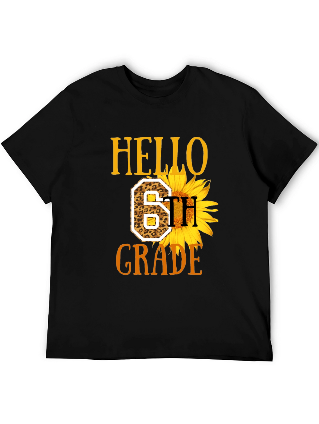 Hello 6th Grade Sunflower T-Shirt