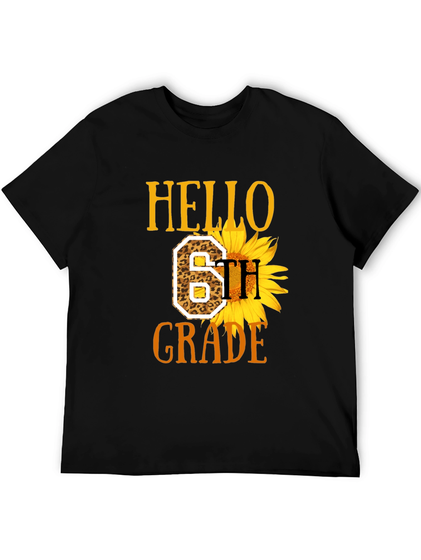 Hello 6th Grade Sunflower T-Shirt