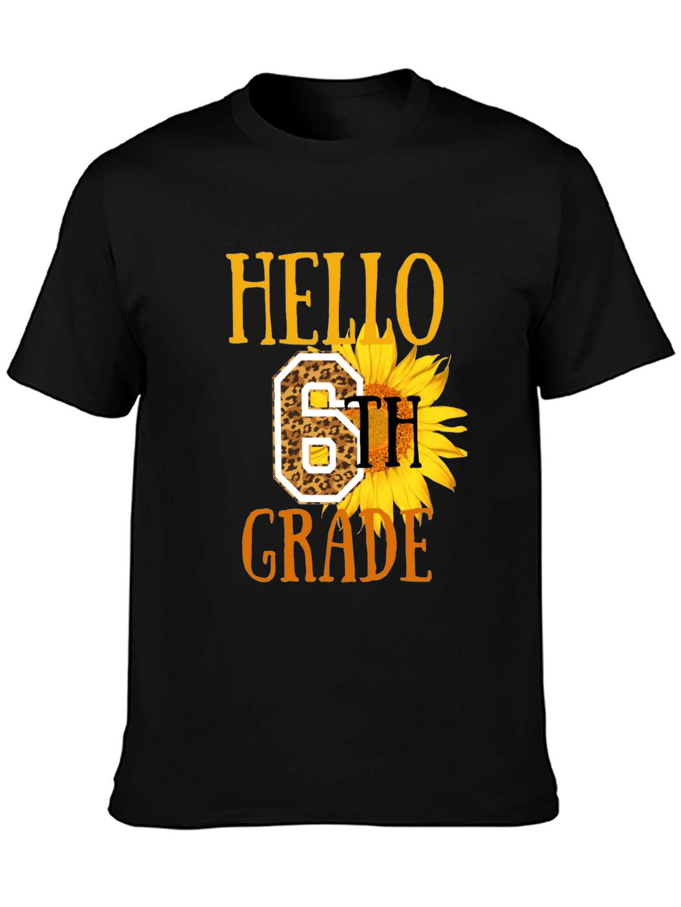 Hello 6th Grade Sunflower T-Shirt