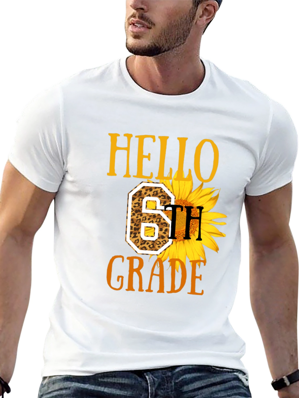 Hello 6th Grade Sunflower T-Shirt