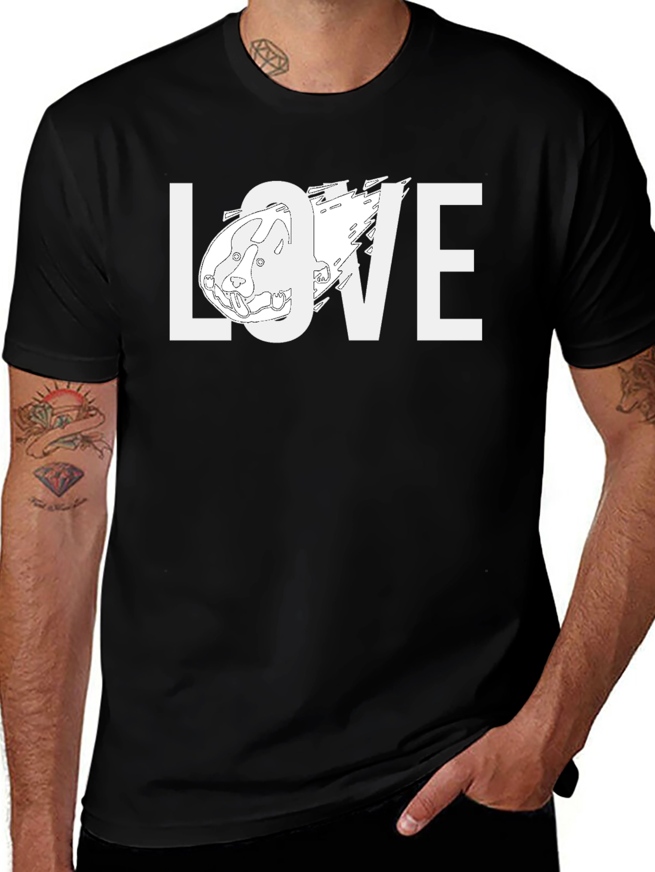 LOVE Dog T-Shirt – Cute Dog Lover Graphic Tee