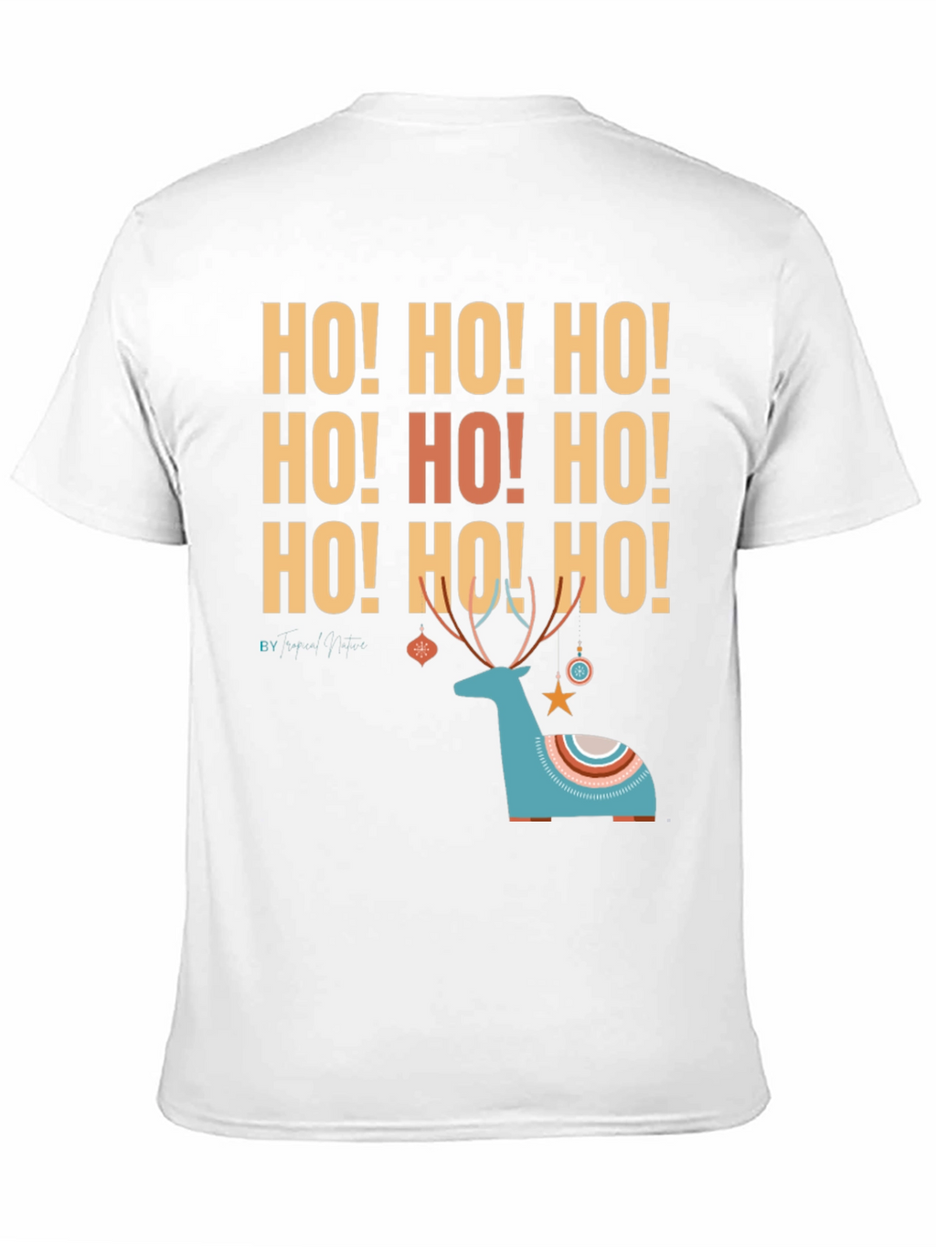 Ho! Ho! Ho! Christmas Deer Graphic Tee