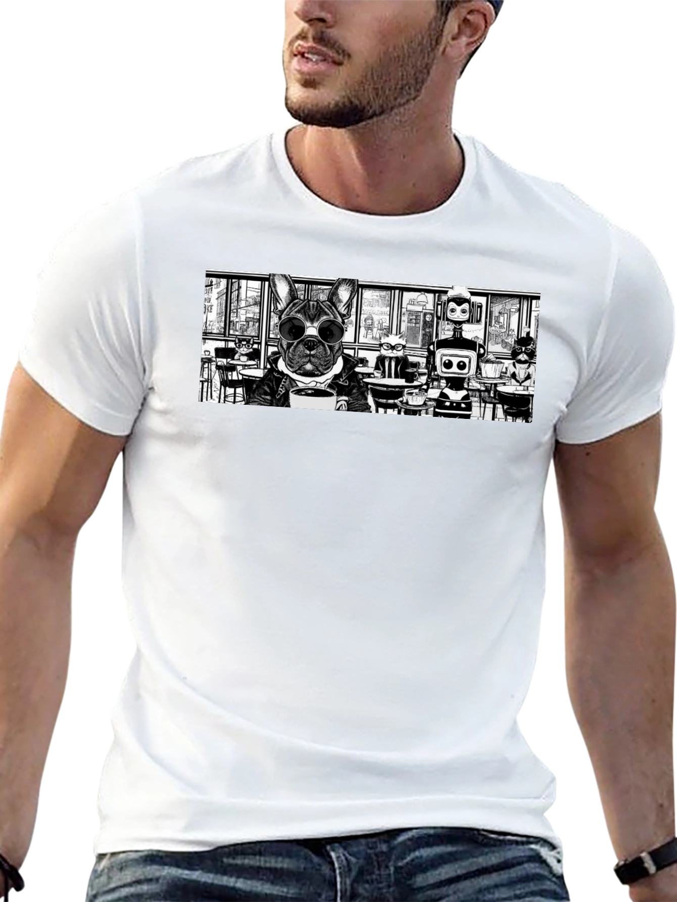 Cool Canine Coffee T-Shirt