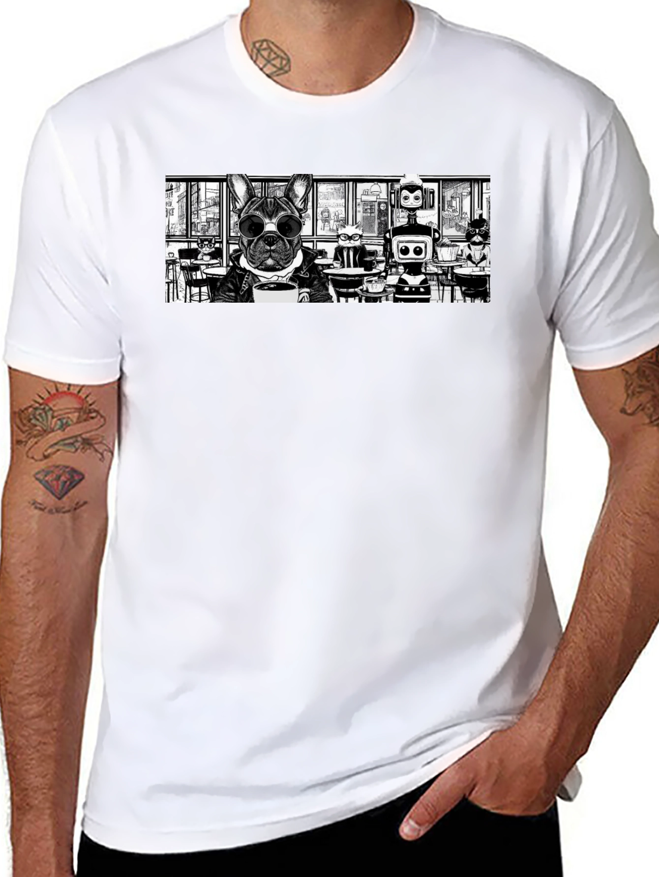 Cool Canine Coffee T-Shirt