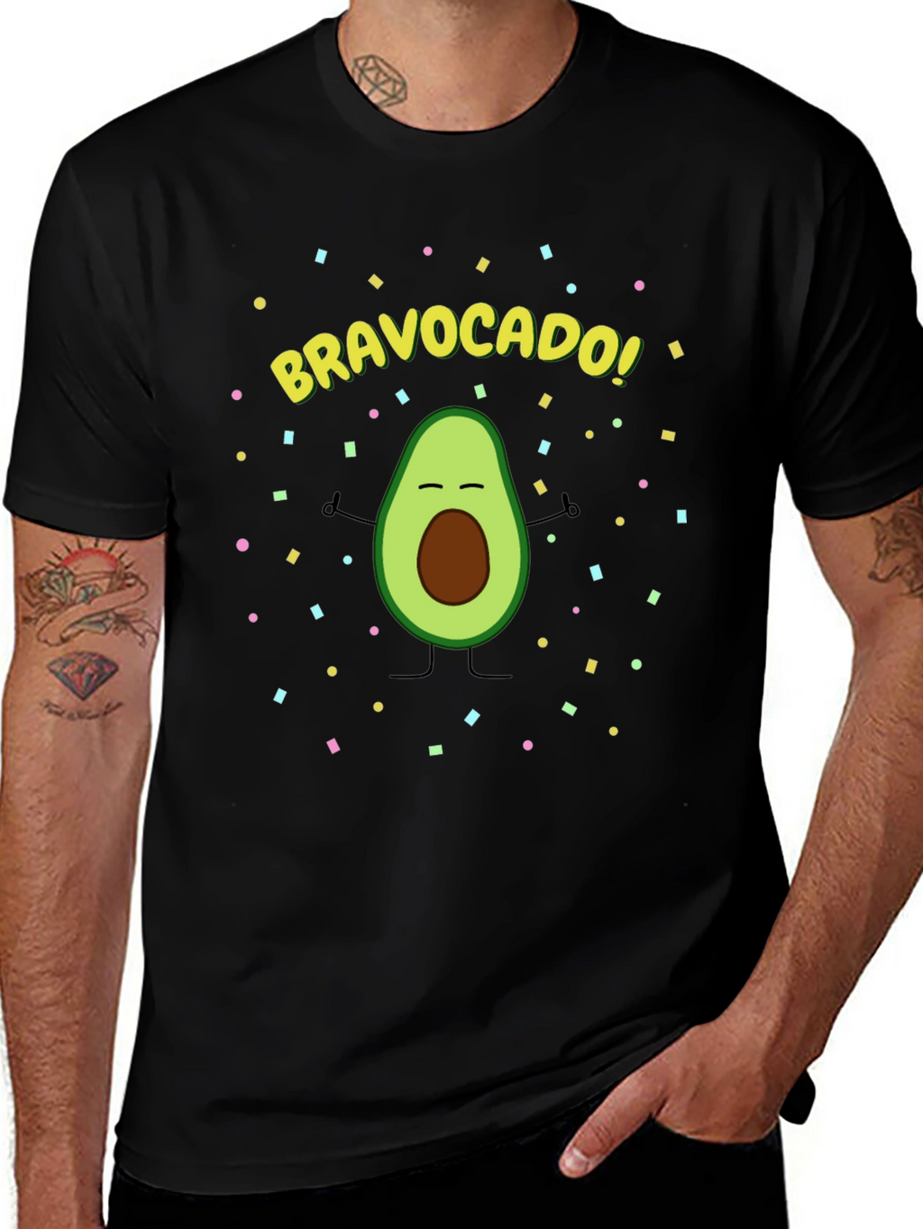 BravoCado! T-Shirt - Funny Avocado Graphic Tee