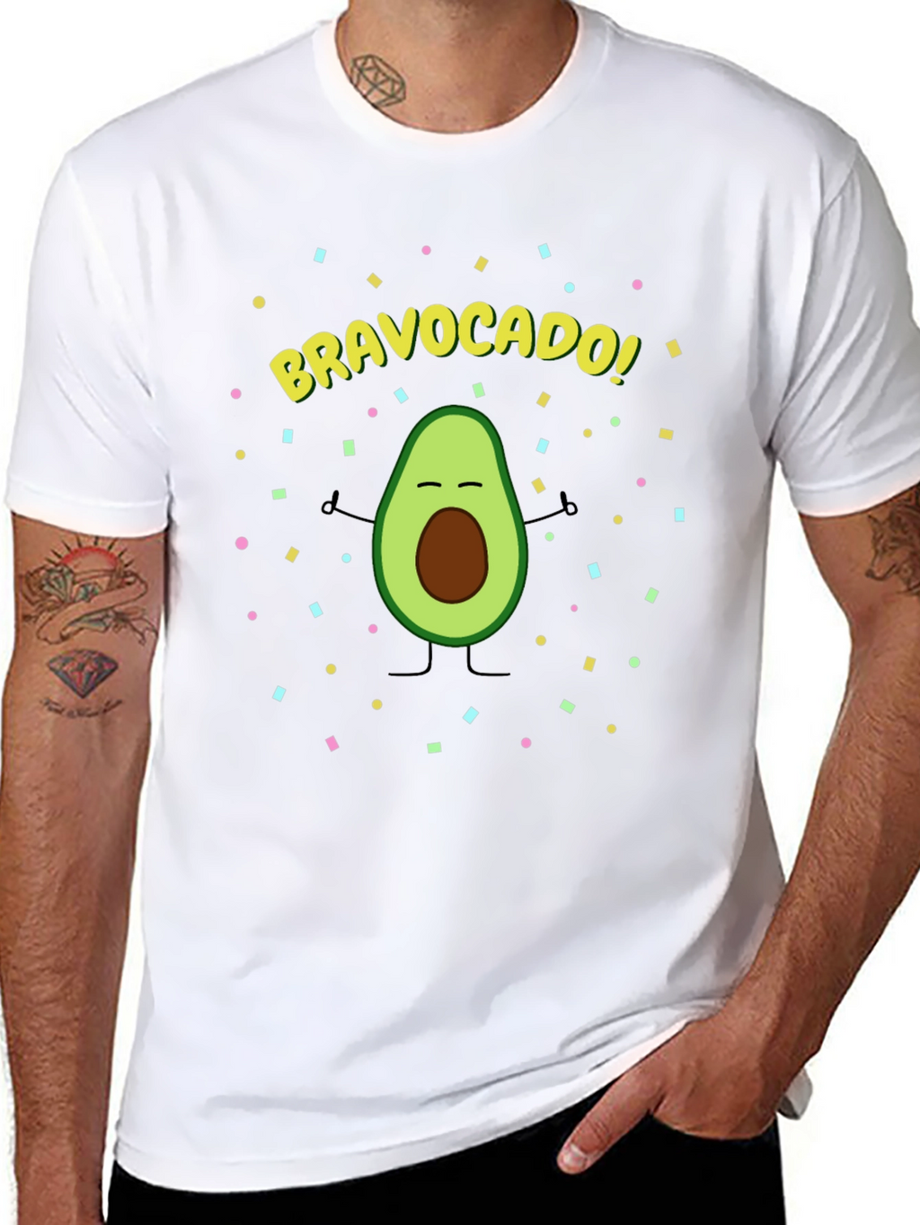 BravoCado! T-Shirt - Funny Avocado Graphic Tee