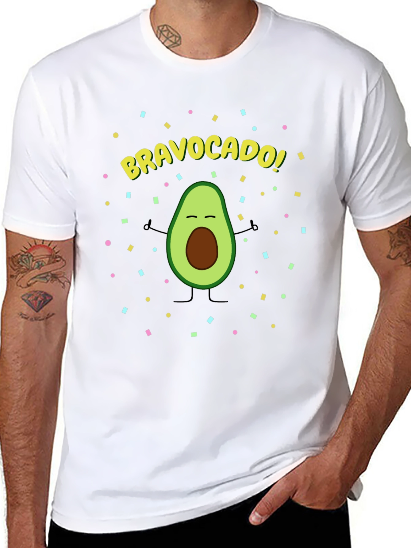 BravoCado! T-Shirt - Funny Avocado Graphic Tee