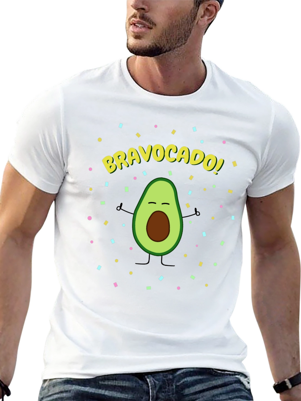 BravoCado! T-Shirt - Funny Avocado Graphic Tee