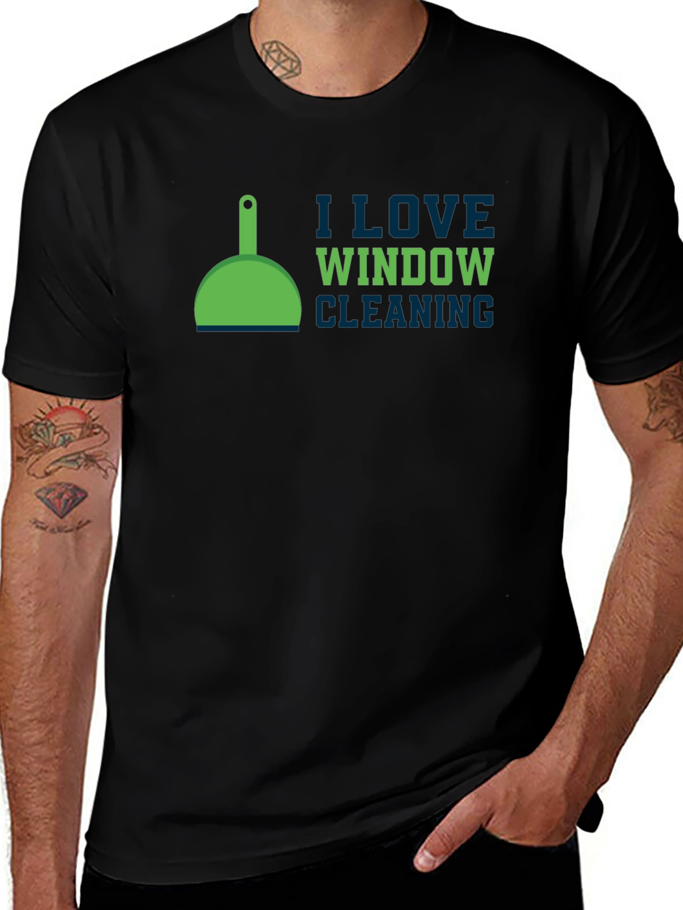 I Love Window Cleaning T-Shirt - Funny Cleaning Tee