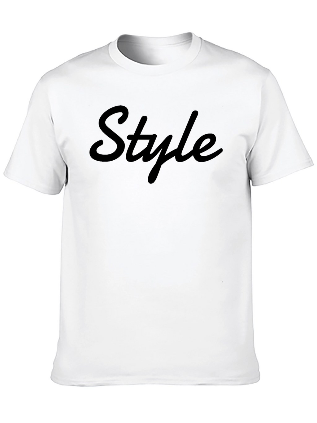 Mens Black Style Graphic Tee