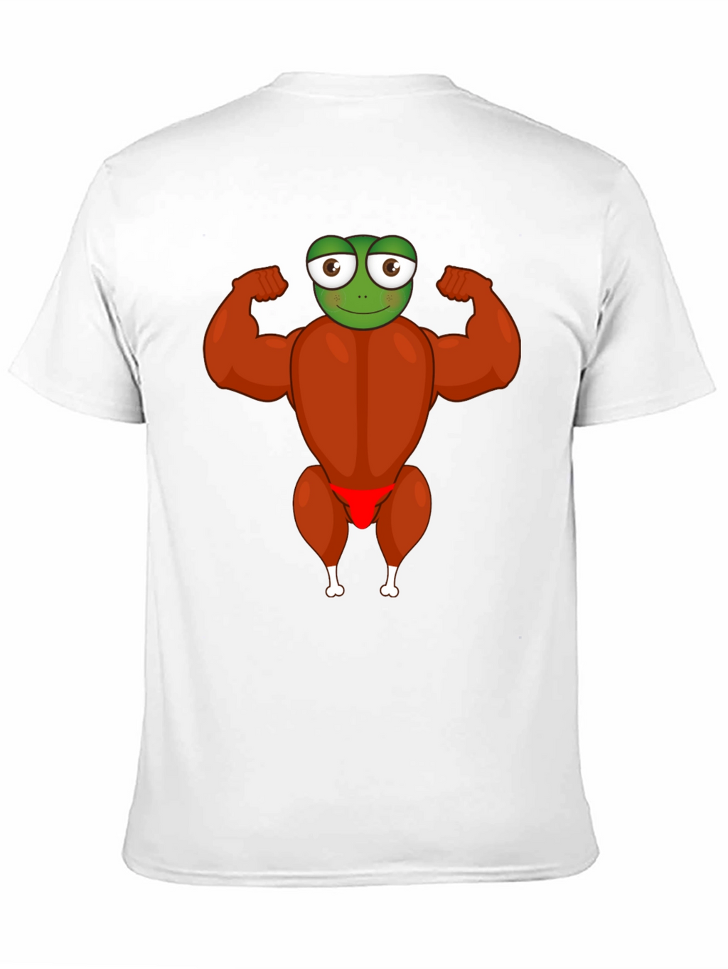 Funny Turkey Frog Graphic Black T-Shirt