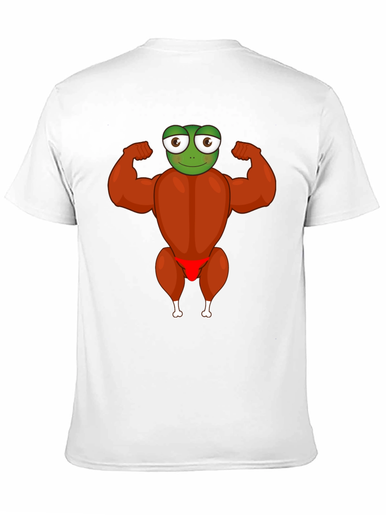 Funny Turkey Frog Graphic Black T-Shirt