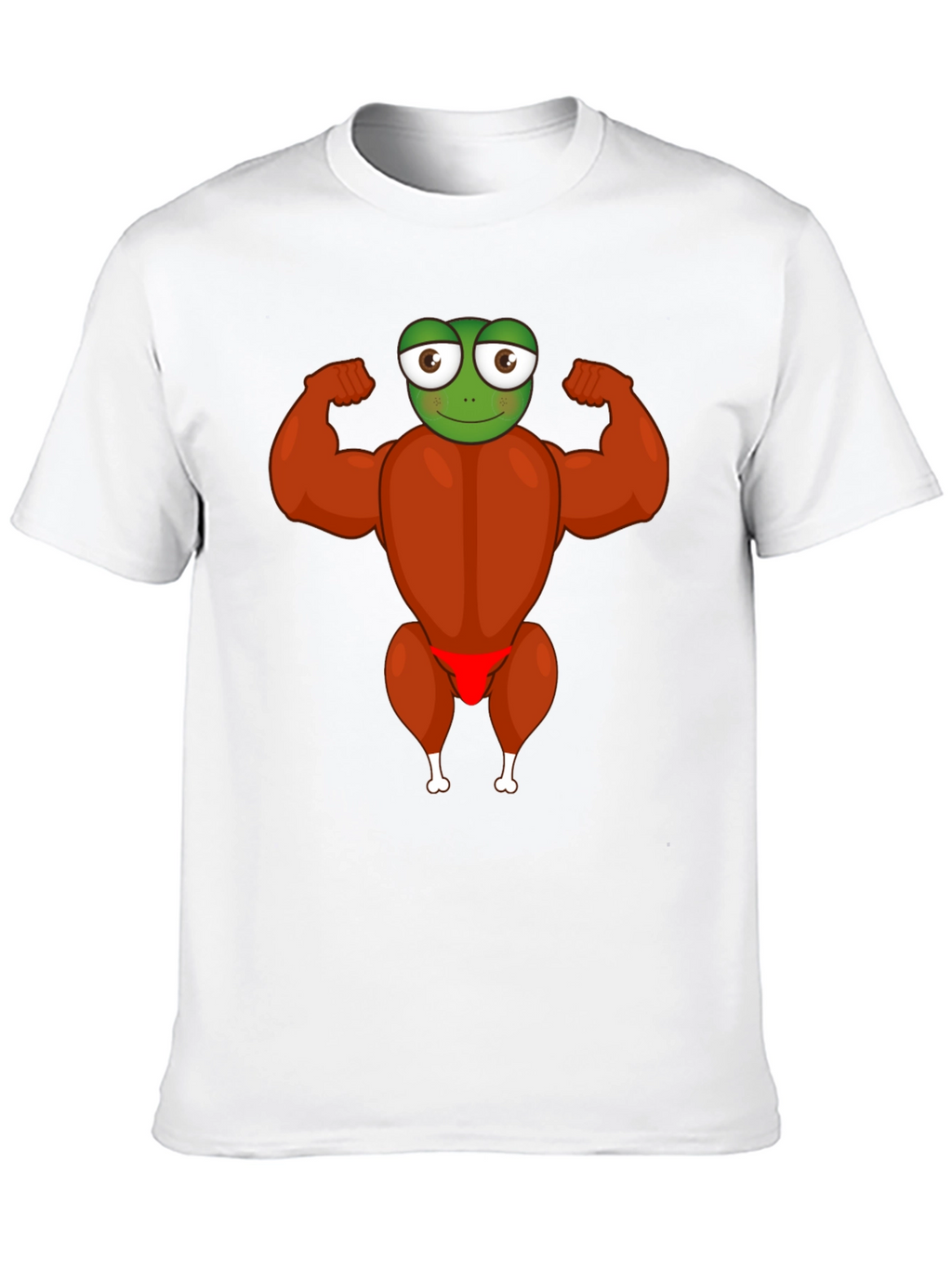 Funny Turkey Frog Graphic Black T-Shirt