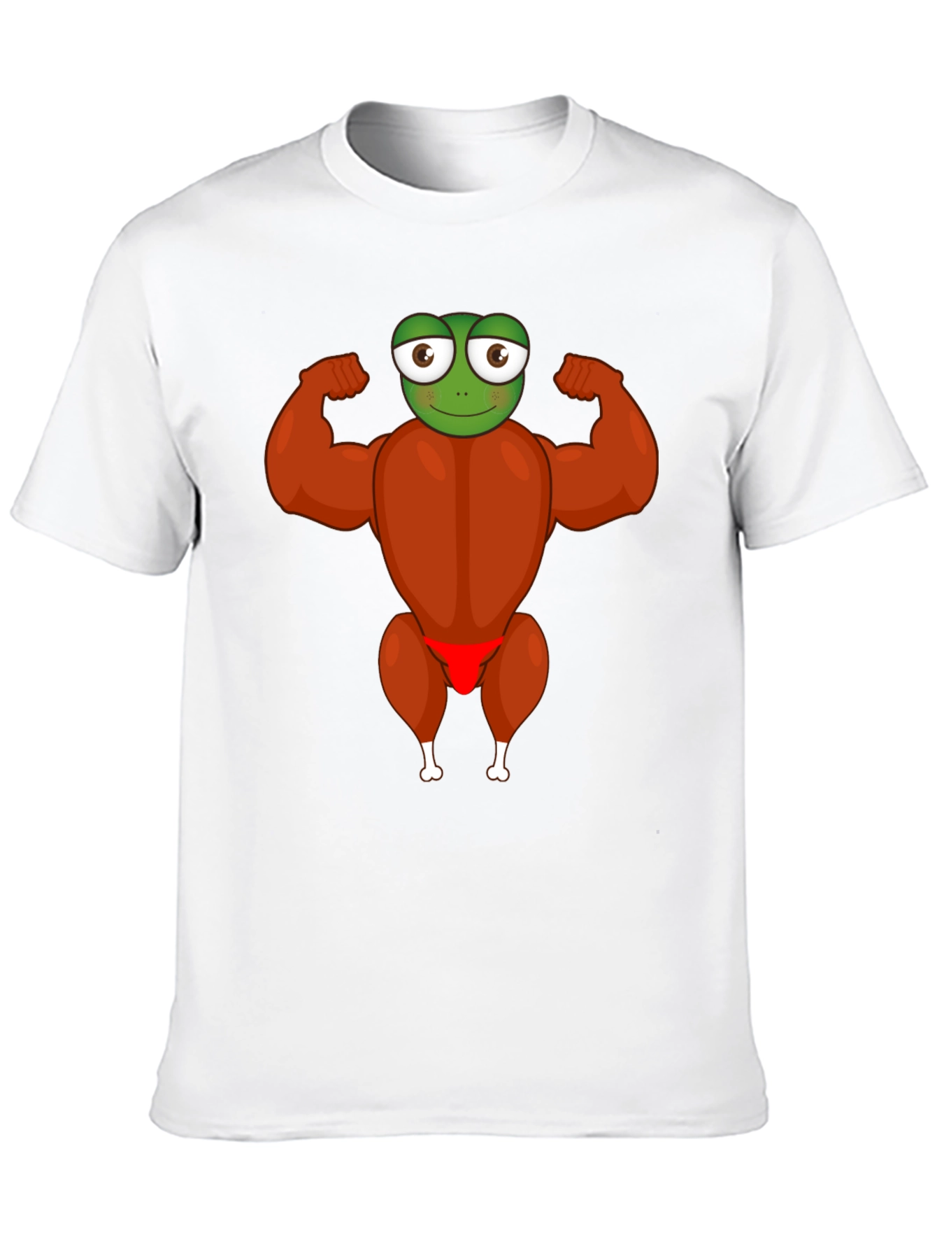 Funny Turkey Frog Graphic Black T-Shirt