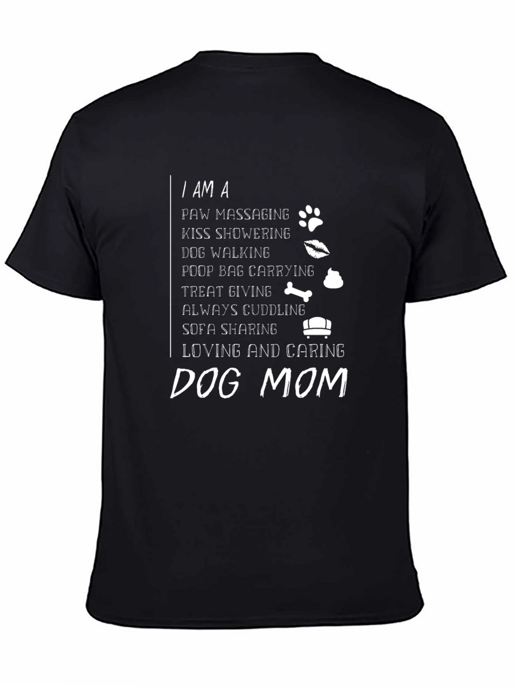 Dog Mom T-Shirt – Funny “Paw Massaging Dog Mom” Graphic Tee