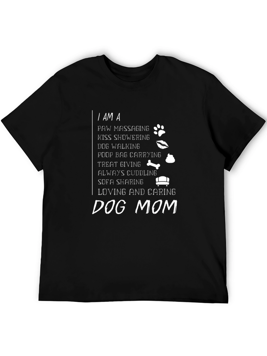 Dog Mom T-Shirt – Funny “Paw Massaging Dog Mom” Graphic Tee