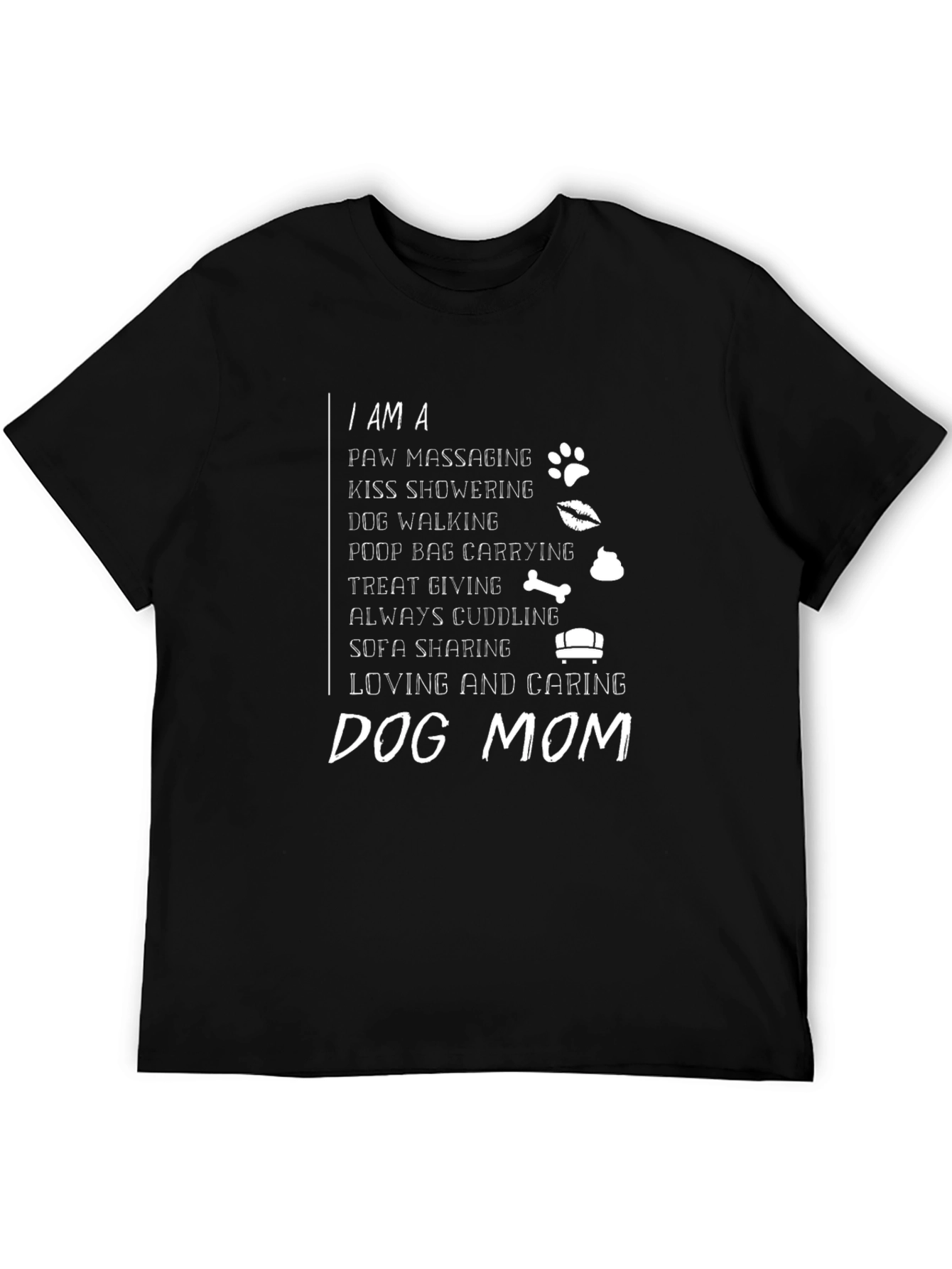 Dog Mom T-Shirt – Funny “Paw Massaging Dog Mom” Graphic Tee