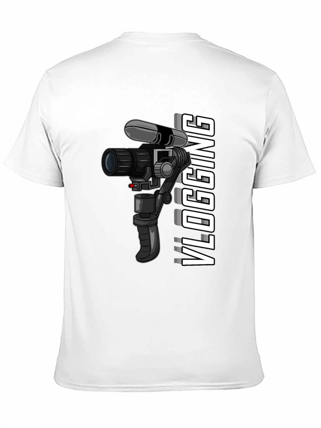 Vlogging Camera Graphic Tee - Black