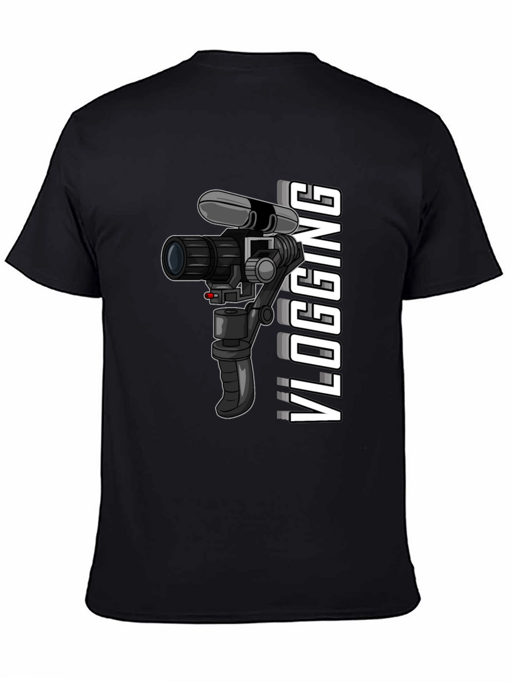 Vlogging Camera Graphic Tee - Black