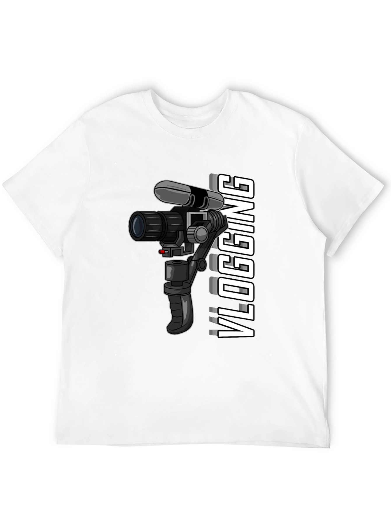 Vlogging Camera Graphic Tee - Black