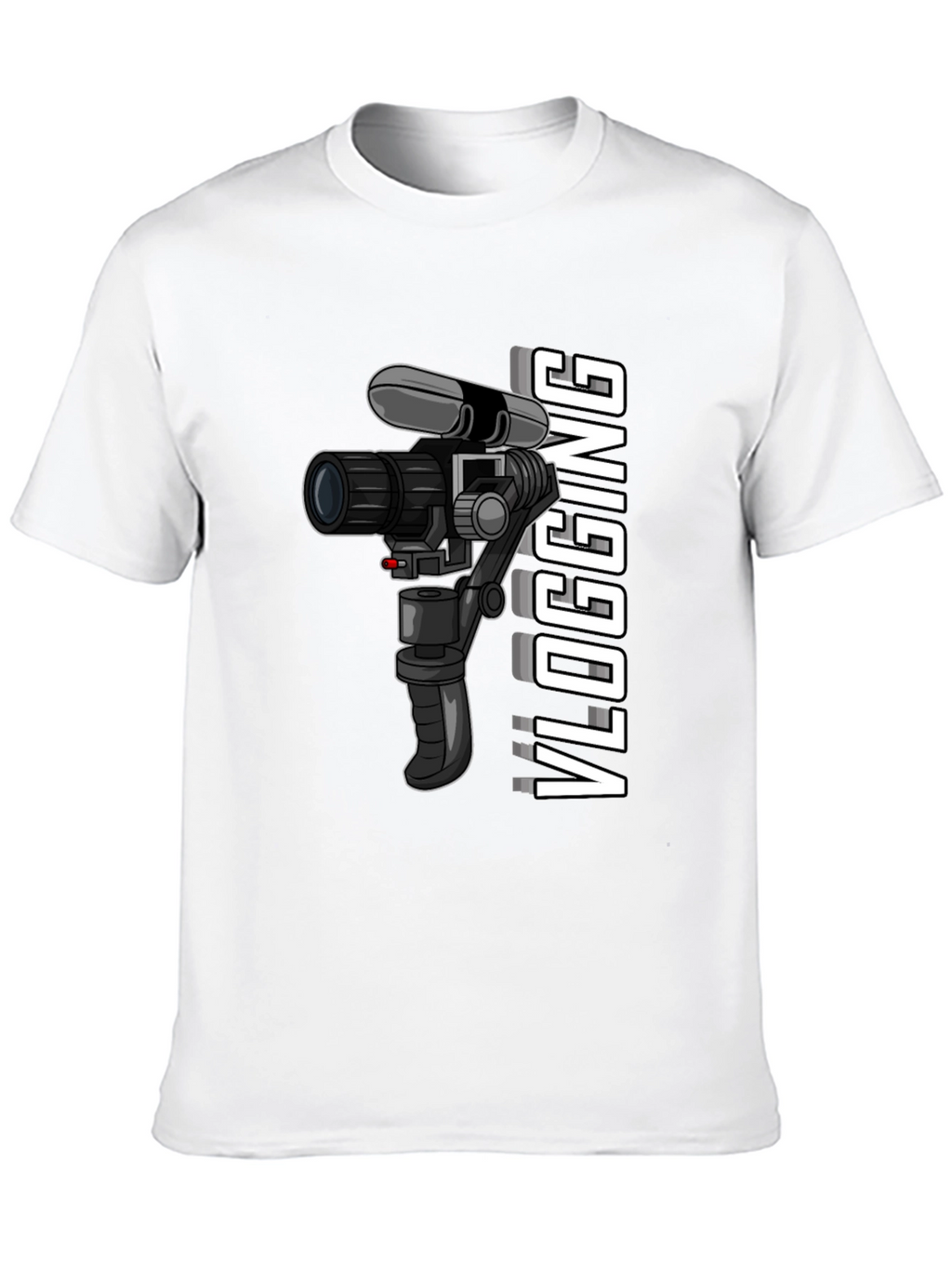 Vlogging Camera Graphic Tee - Black