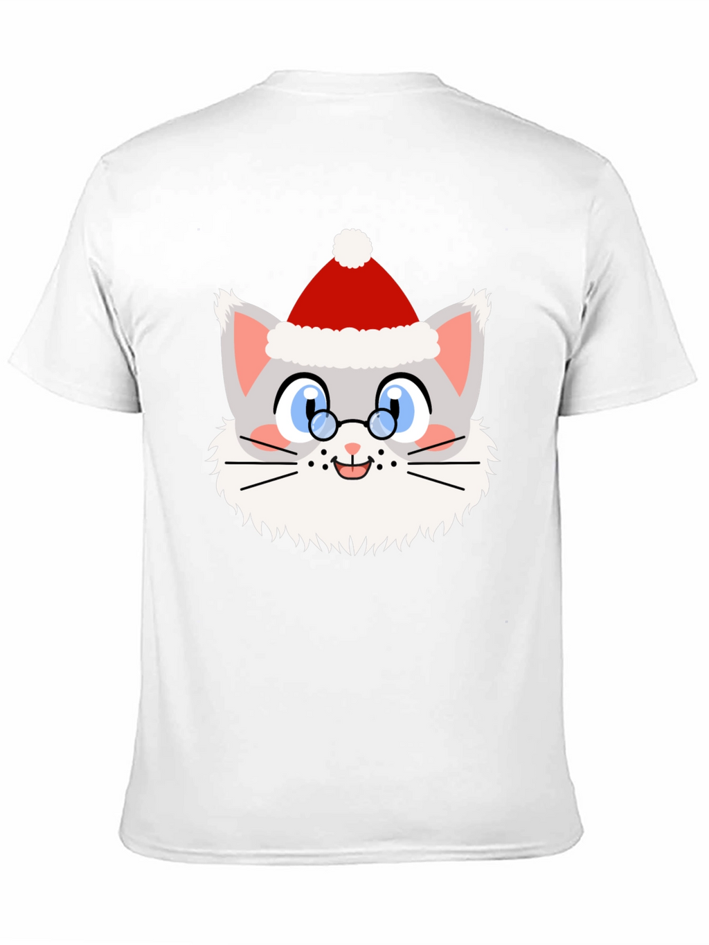 Festive Cat Santa T-Shirt - Holiday Cheer!