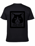 Funny Grumpy Cat Meme Graphic T-Shirt