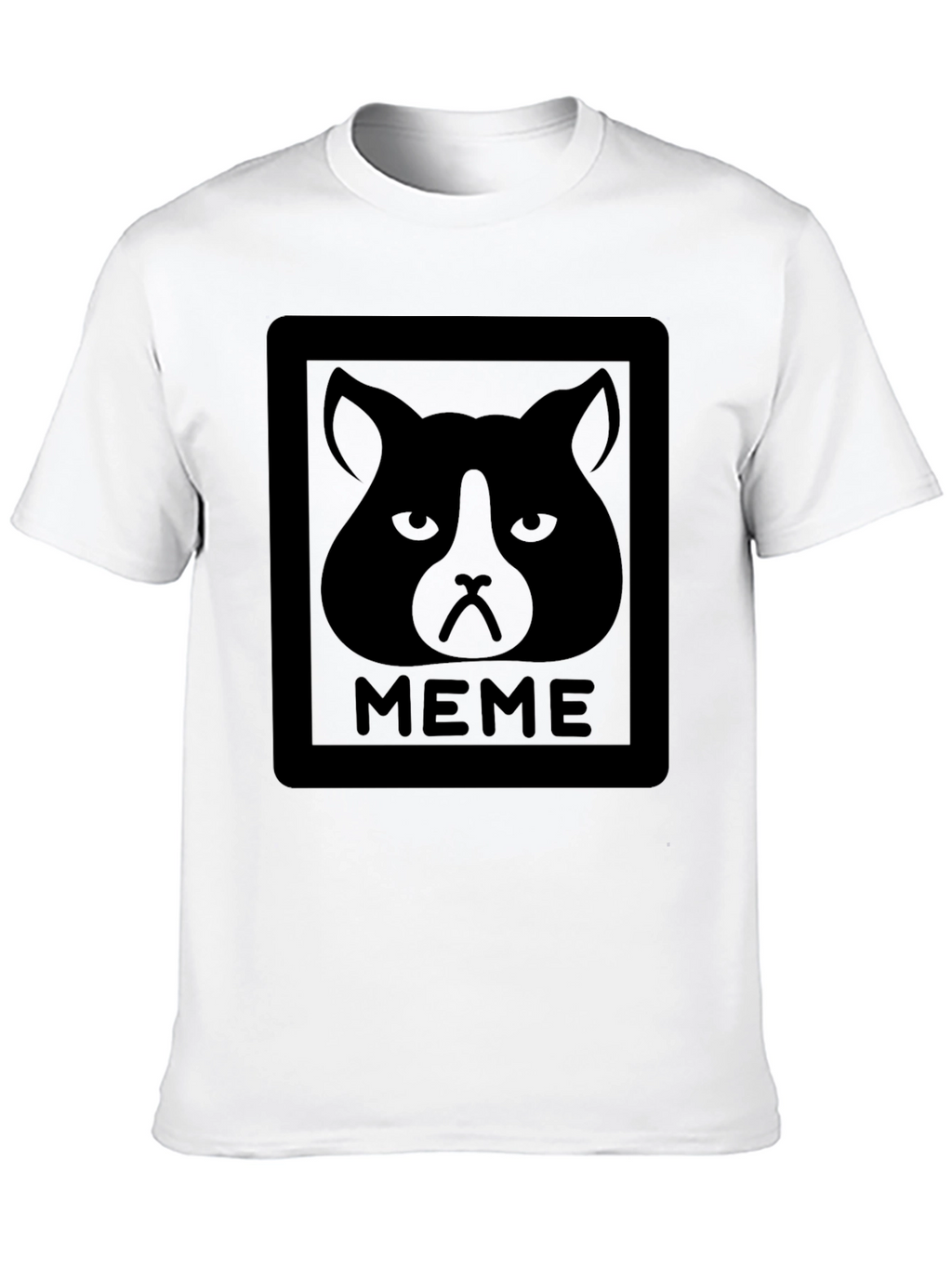 Funny Grumpy Cat Meme Graphic T-Shirt
