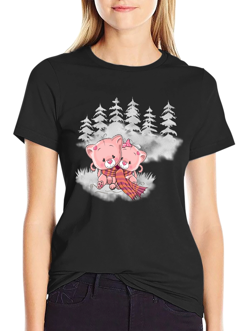 Cute Bears in Winter T-Shirt