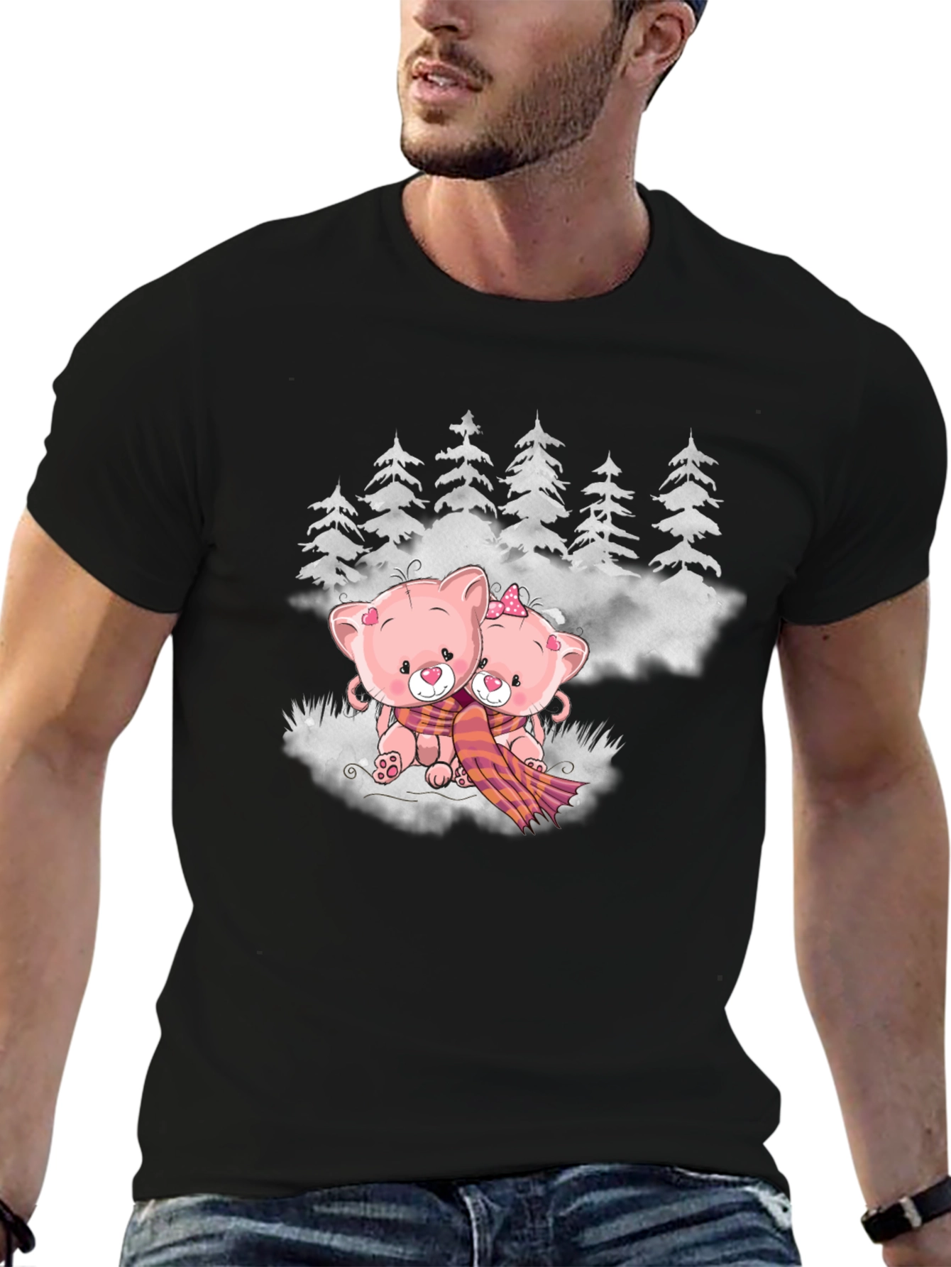 Cute Bears in Winter T-Shirt