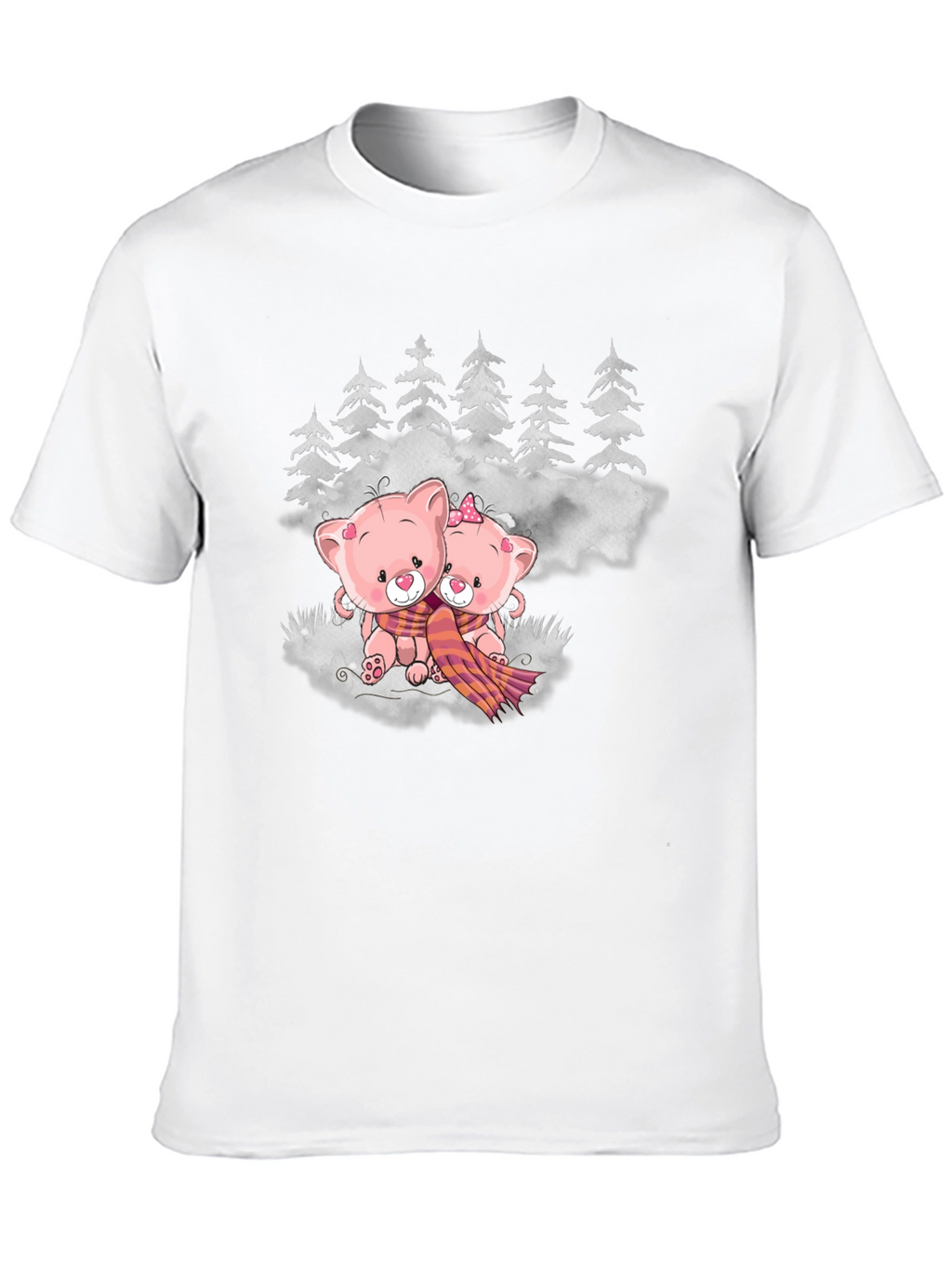 Cute Bears in Winter T-Shirt