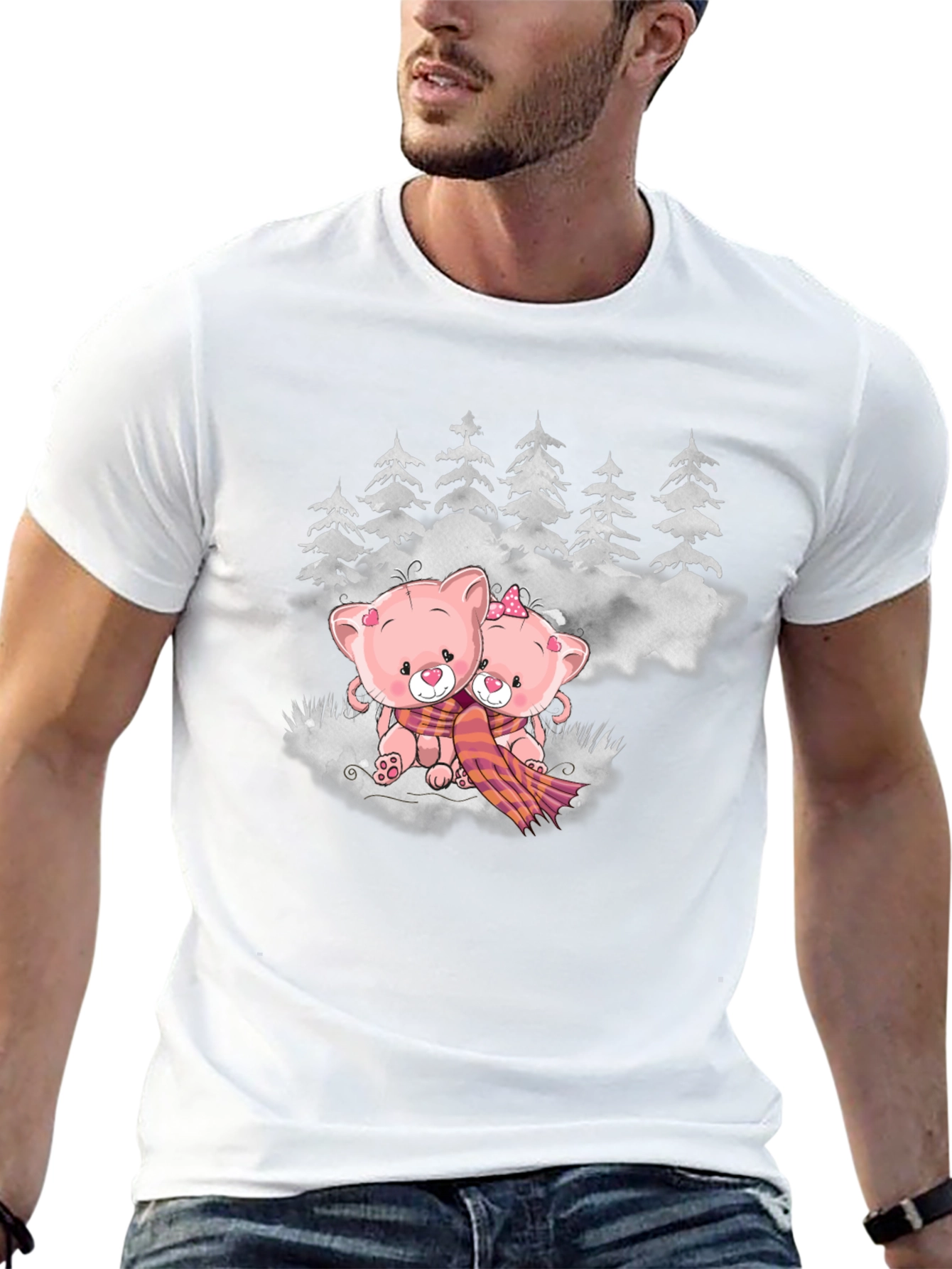 Cute Bears in Winter T-Shirt