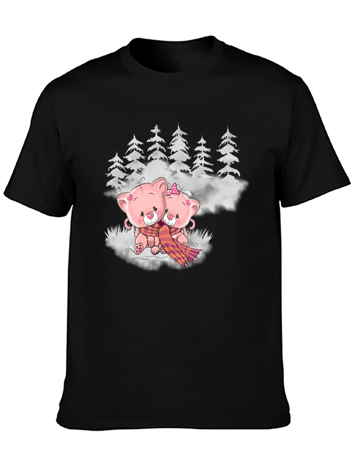 Cute Bears in Winter T-Shirt
