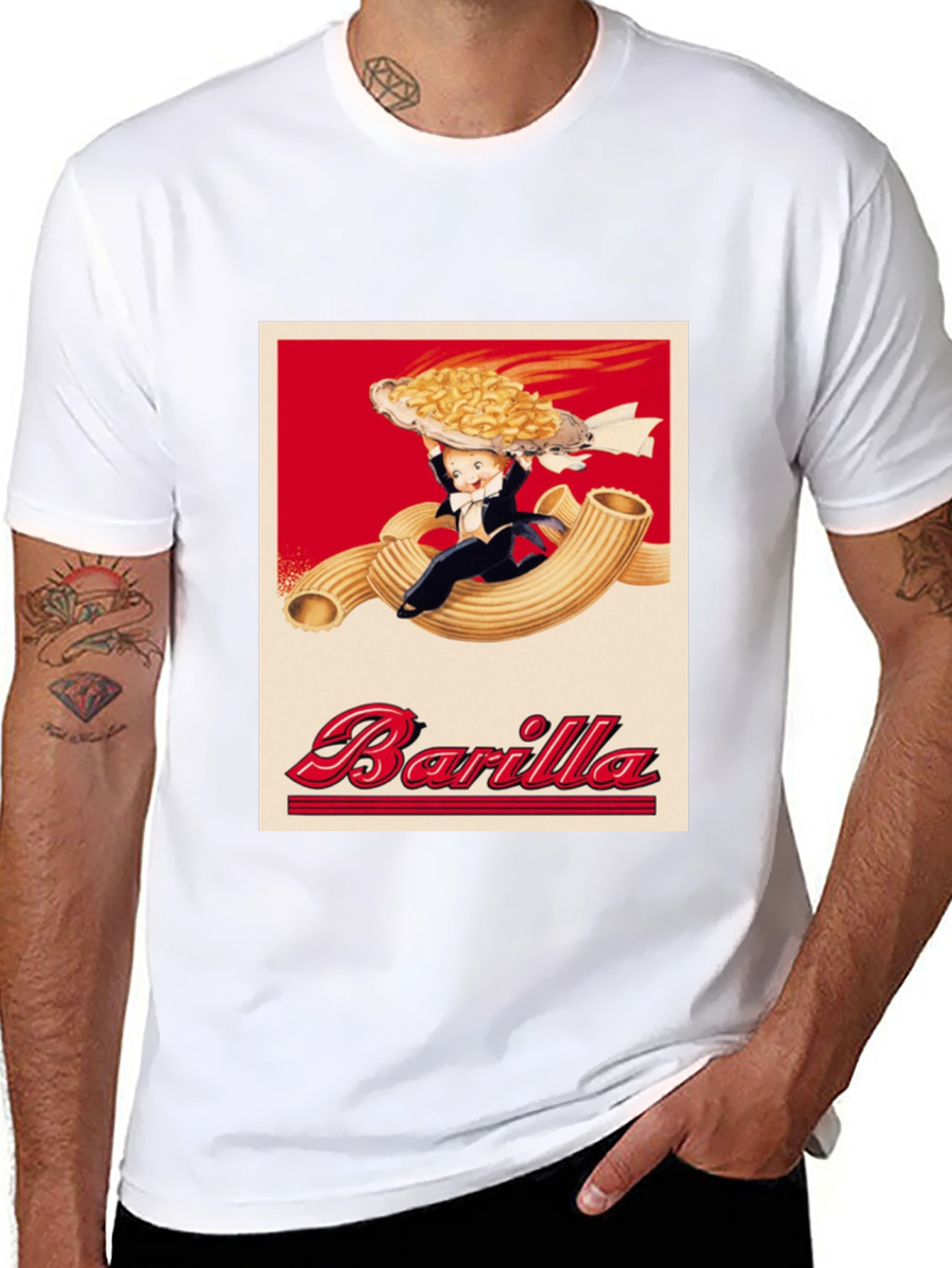 Barilla Pasta T-Shirt - Novelty Graphic Tee