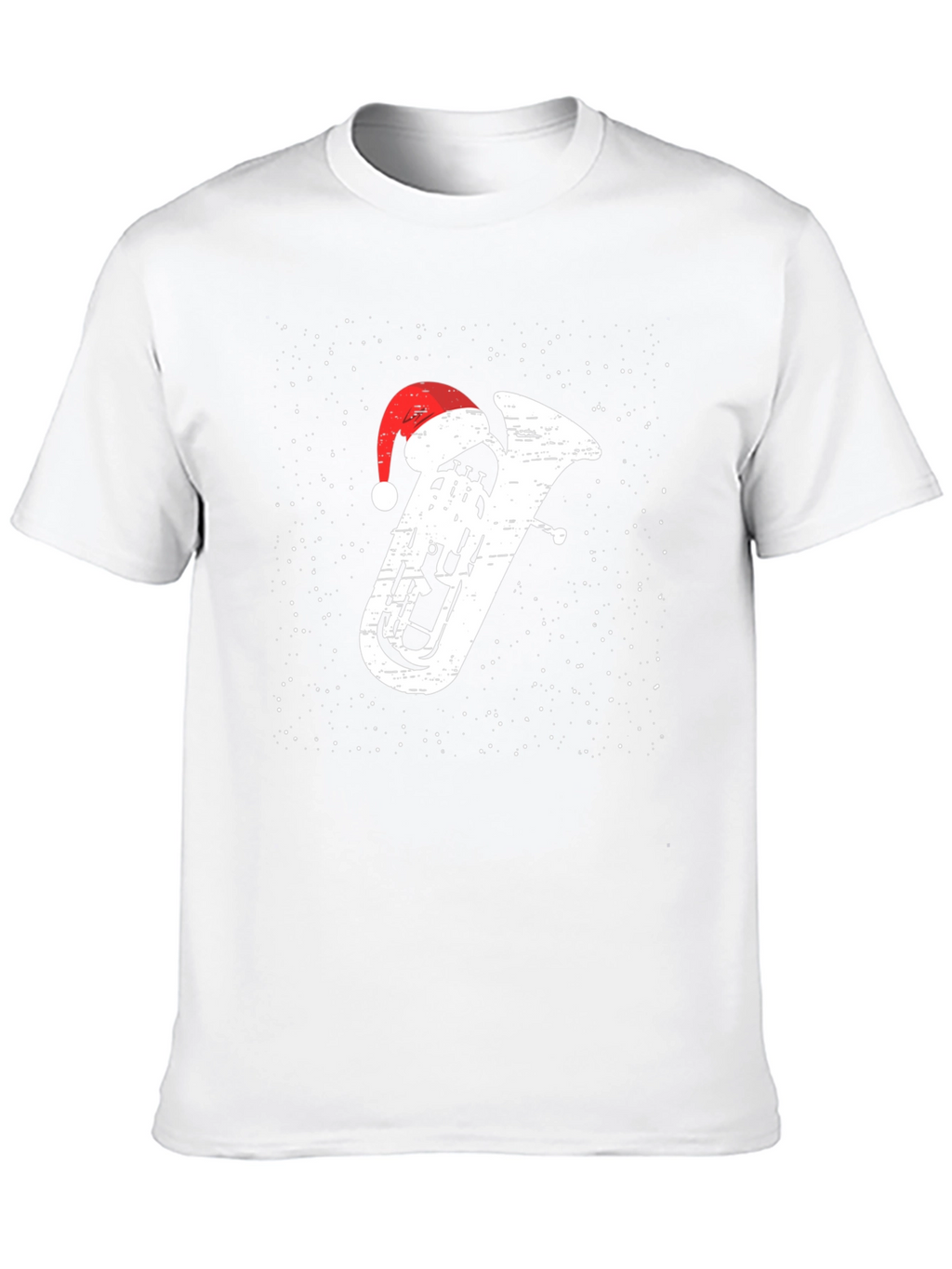 Christmas Tuba Santa Hat T-Shirt