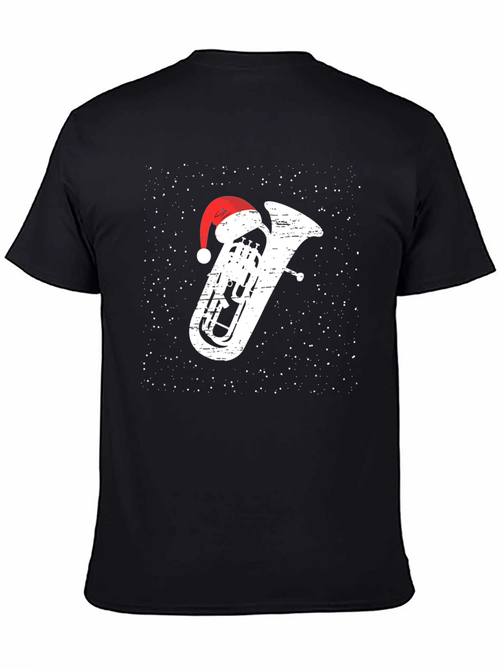 Christmas Tuba Santa Hat T-Shirt