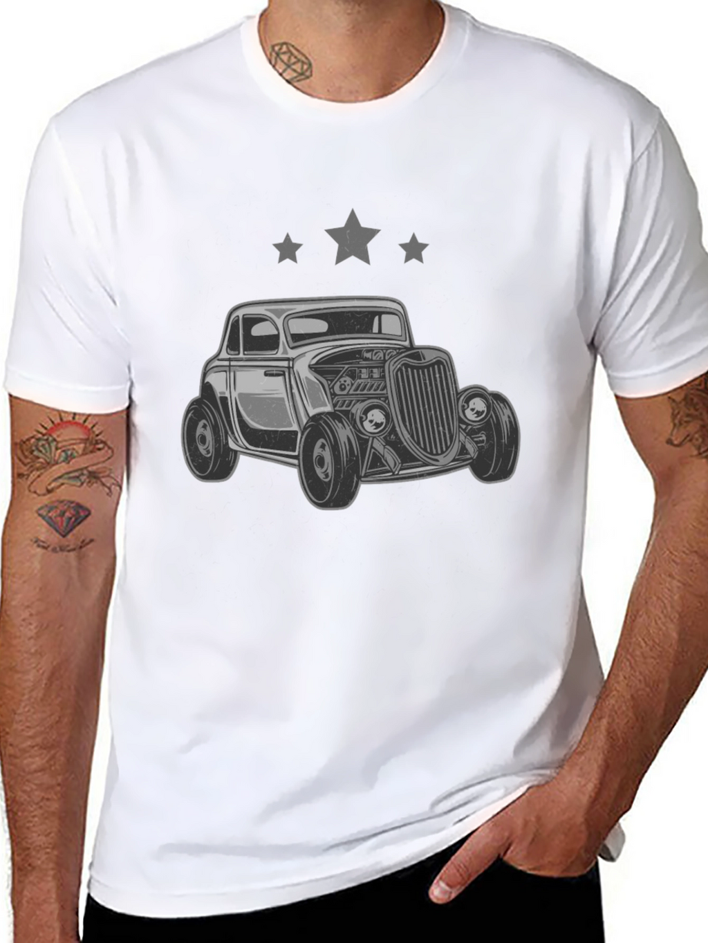 Retro Car Graphic T-Shirt
