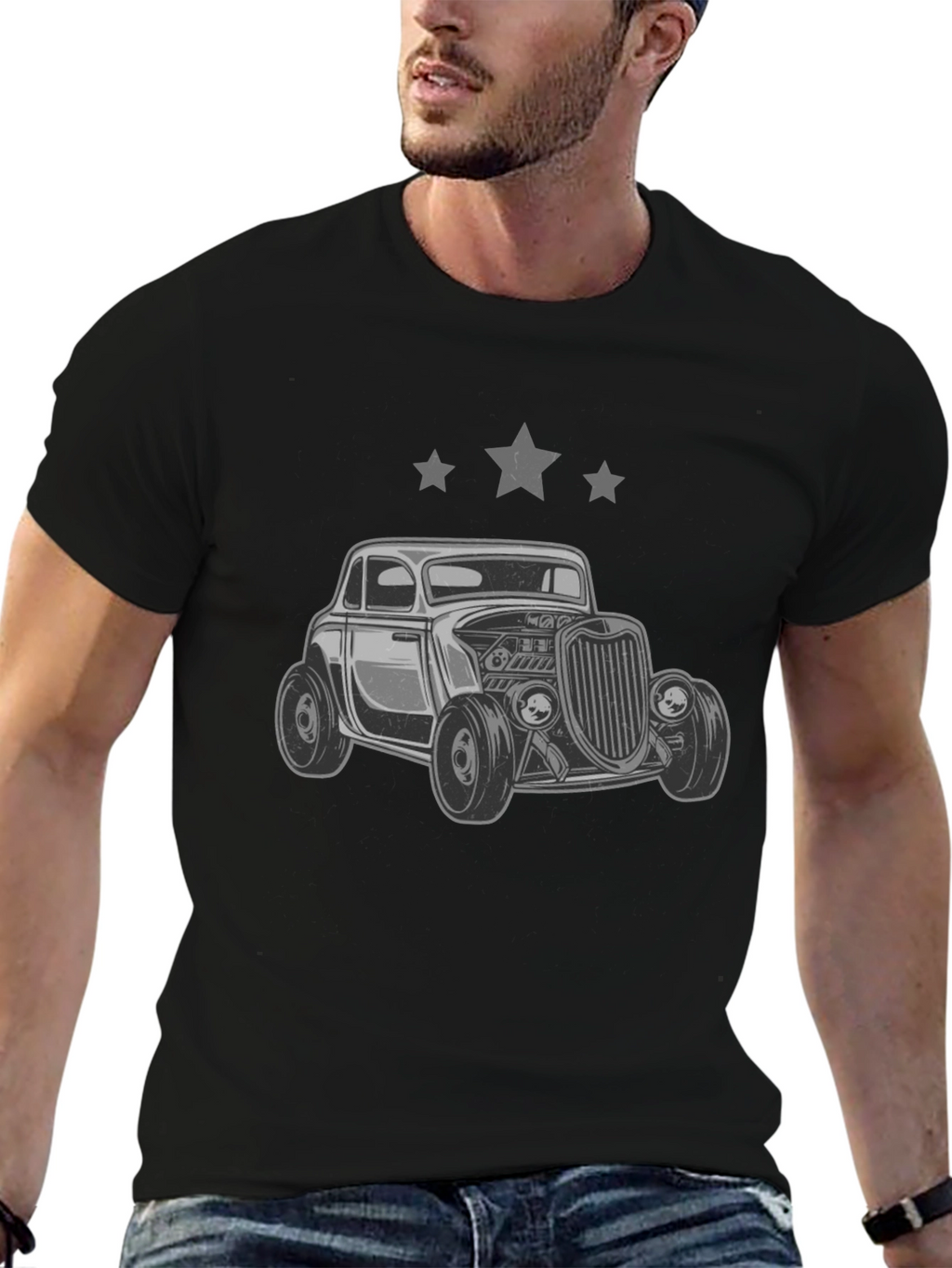 Retro Car Graphic T-Shirt