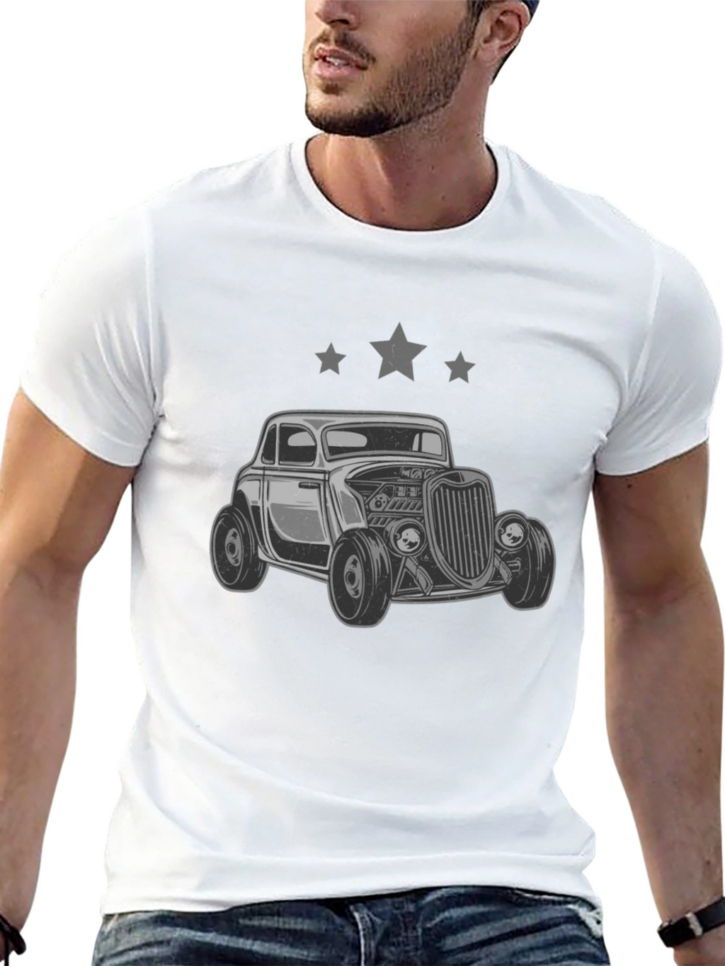 Retro Car Graphic T-Shirt